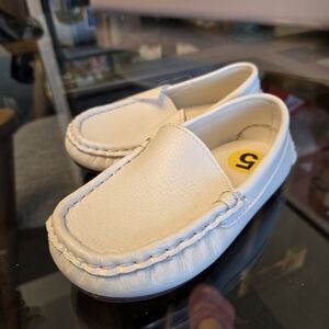 Classic White Kids Loafers
